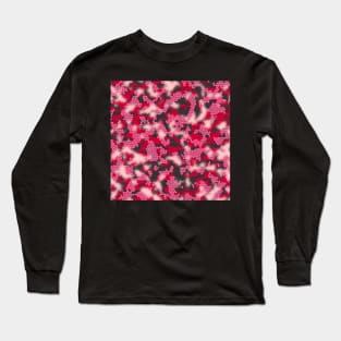 Pink and red Camouflage Long Sleeve T-Shirt